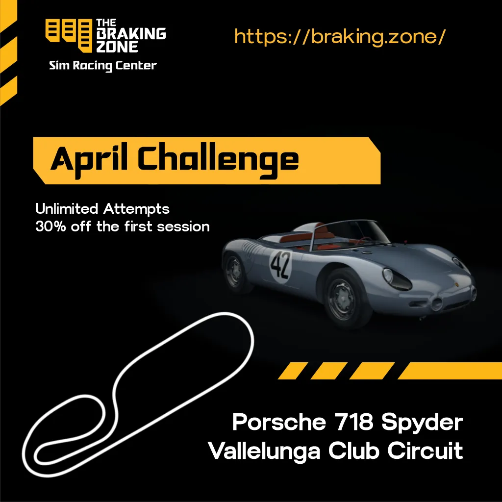 April 2026 Hotlap Challenge featuring Vallelunga Club Circuit and the Porsche 718 RS 60 Spyder
